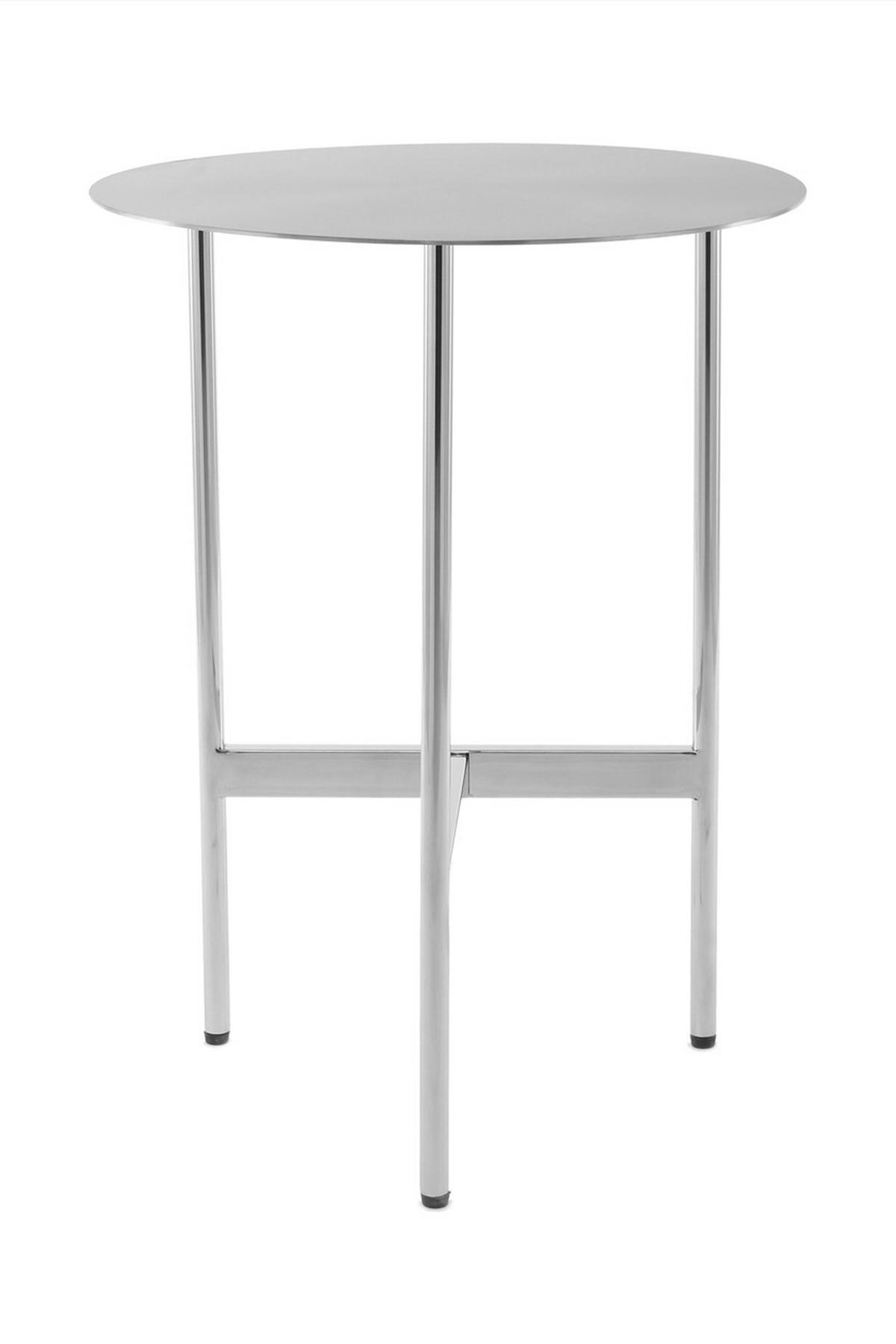 Beistelltisch Beistelltisch Pero 100 Silber - Silberfarben, Design, Metall (40/54/40cm) - Kayoom