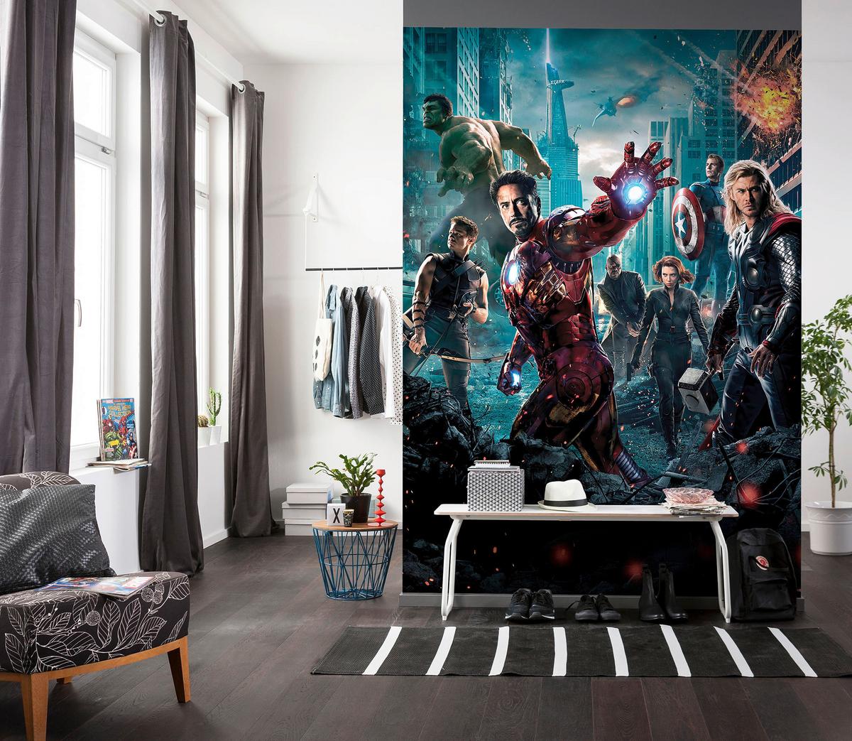 Fototapete Avengers Movie Poster ca. 184x254cm - Multicolor, Basics (184/254cm) - Komar