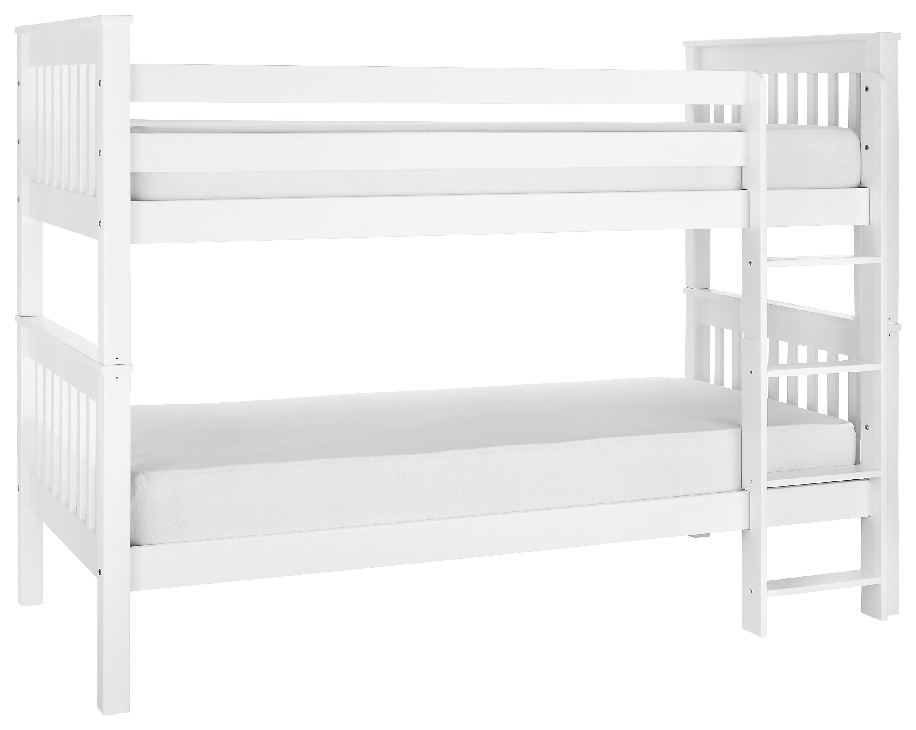 Emeletes Ágy Fehér Wicky - fehér, Konventionell, fa (90/200cm) - Based