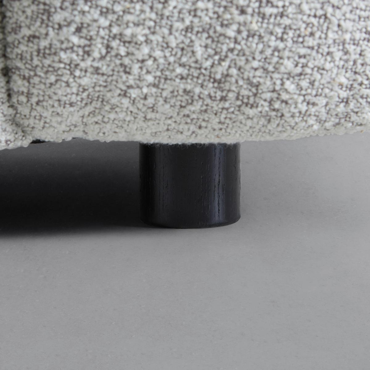 Sofa Ena Grau Webstoff - Schwarz/Grau, MODERN, Holz/Textil (210/75/96cm) - Bessagi Home
