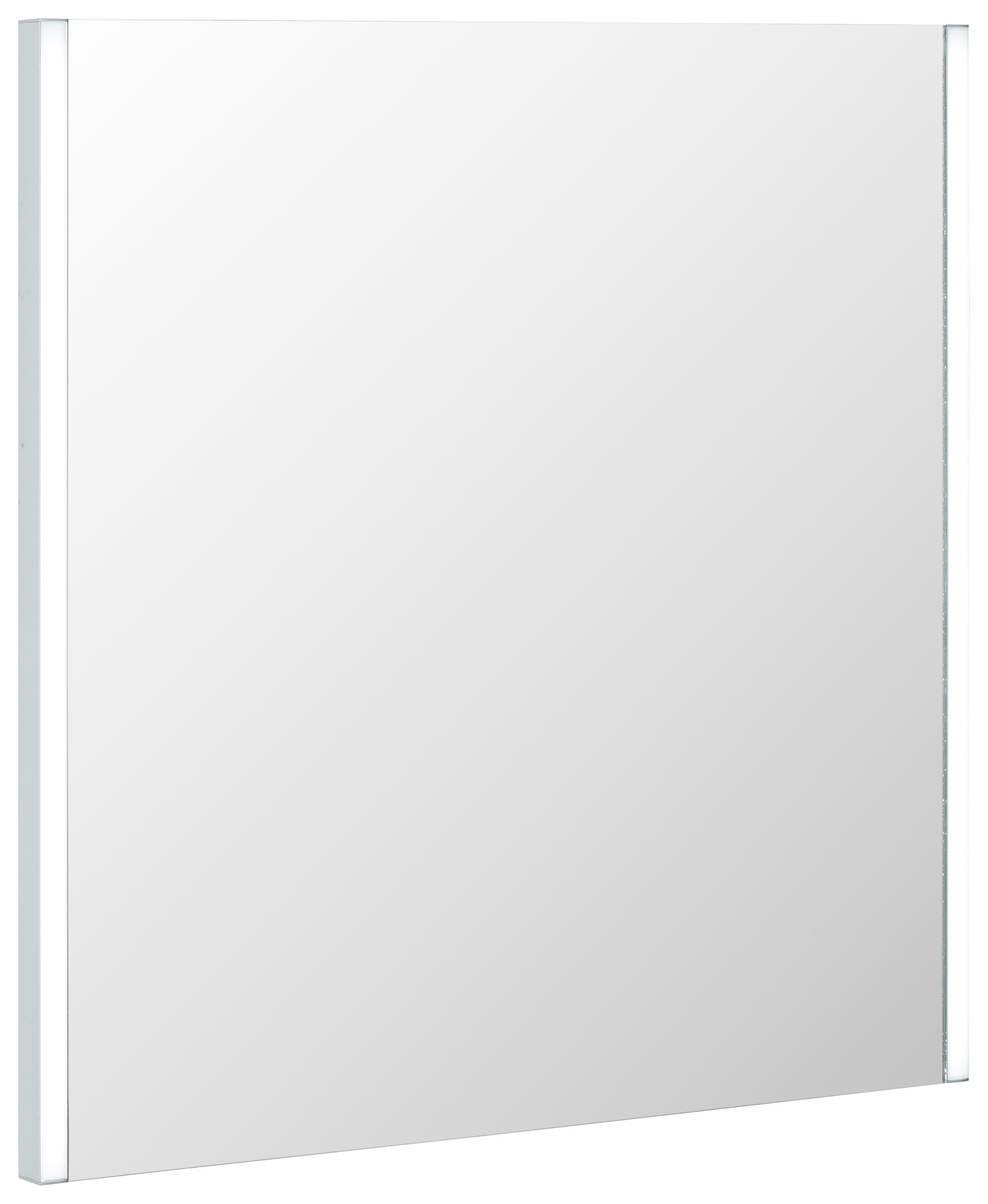 Leuchtspiegel in Weiß ca. 63x65cm - MODERN, Glas (63/65/3cm) - Modern Living