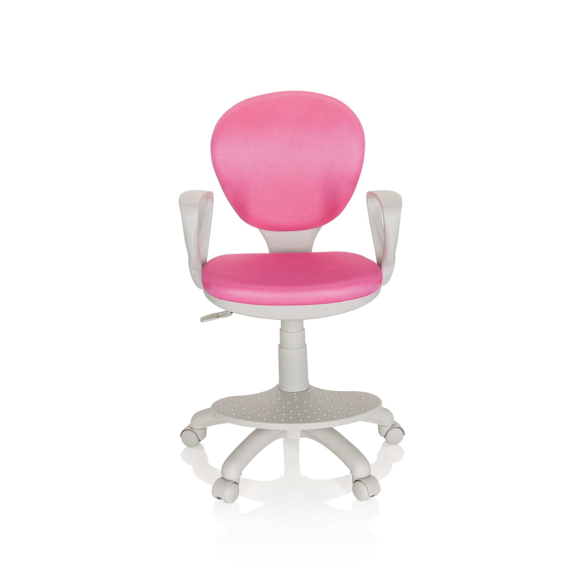Jugenddrehstuhl Colour ca. 53x83-95x51 cm Pink/Grau - Pink/Grau, Basics, Kunststoff (53/83-95/51cm) - MID.YOU
