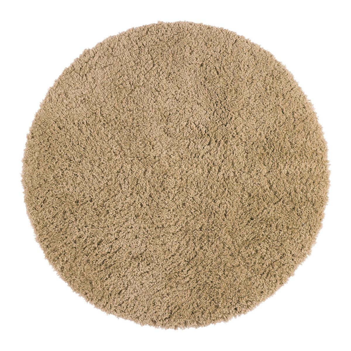 Badematte Chris Hellbraun ⌀ ca. 80cm - Hellbraun, Modern, Kunststoff (80cm) - Premium Living