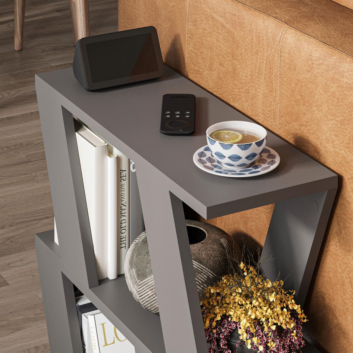 Mizica Lazena - antracit, Design, leseni material (60/56/22cm) - Livetastic