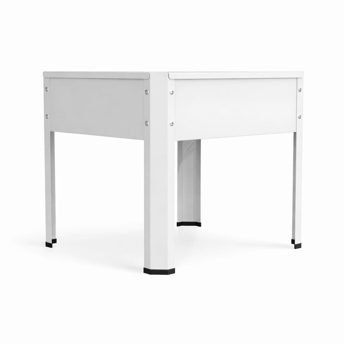 Hochbeet "vcm Hochbeet "balora M - Weiss, Modern, Metall (50/45/40cm)