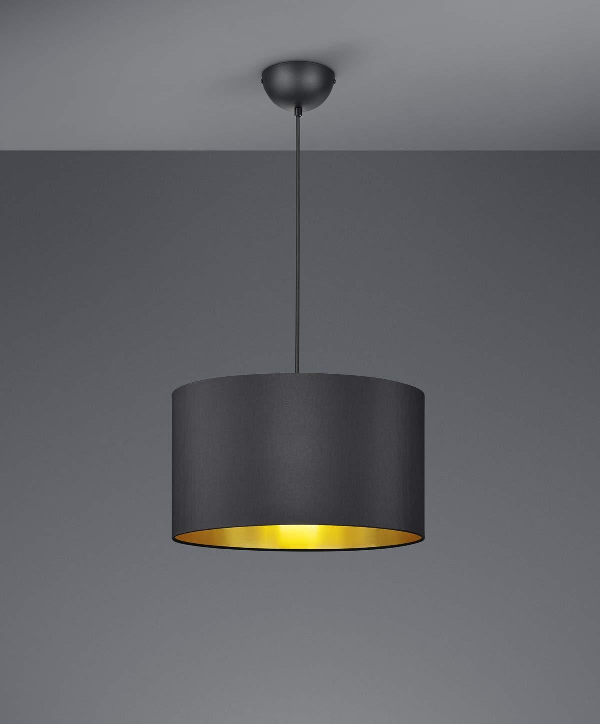 LAMPA WISZĄCA 308200179 HOSTEL - czarny/kolor złoty, Design, tworzywo sztuczne/tkanina (40/150cm) - Trio Leuchten