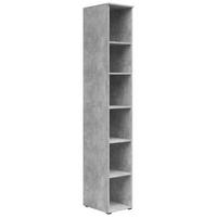 Regal Multistauraum Betonoptik - Anthrazit/Grau, MODERN, Holzwerkstoff/Kunststoff (30/195/40cm) - Mömax