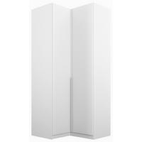 DULAP PE COLT ALABAMA - gri deschis/alb, Modern, material pe bază de lemn (100/229/102cm) - Modern Living