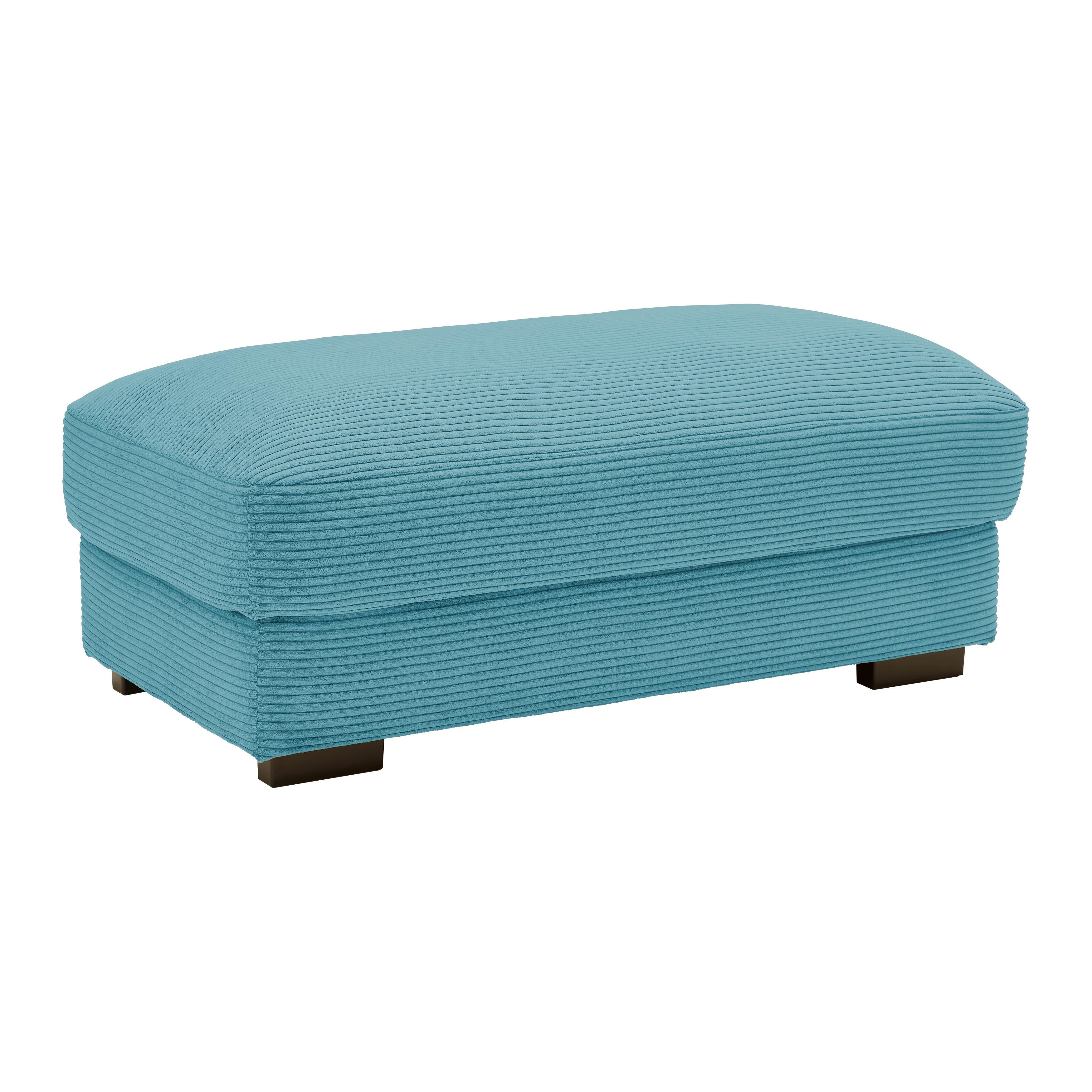 Hocker Pedro Petrol - Petrol, MODERN, Textil (60/46/110cm) - Mömax