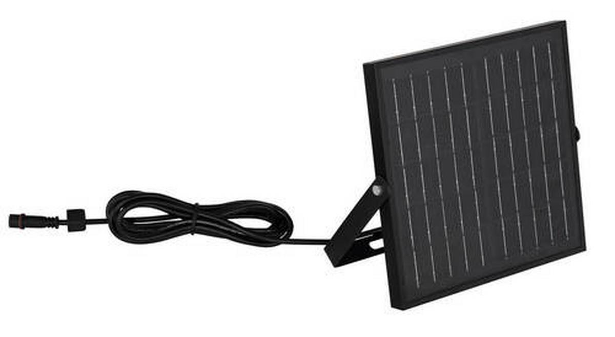 Solarna Svetilka Solar, S Sijalko - črna/prozorno, Basics, kovina/umetna masa (24,3/14/25,4cm) - Globo