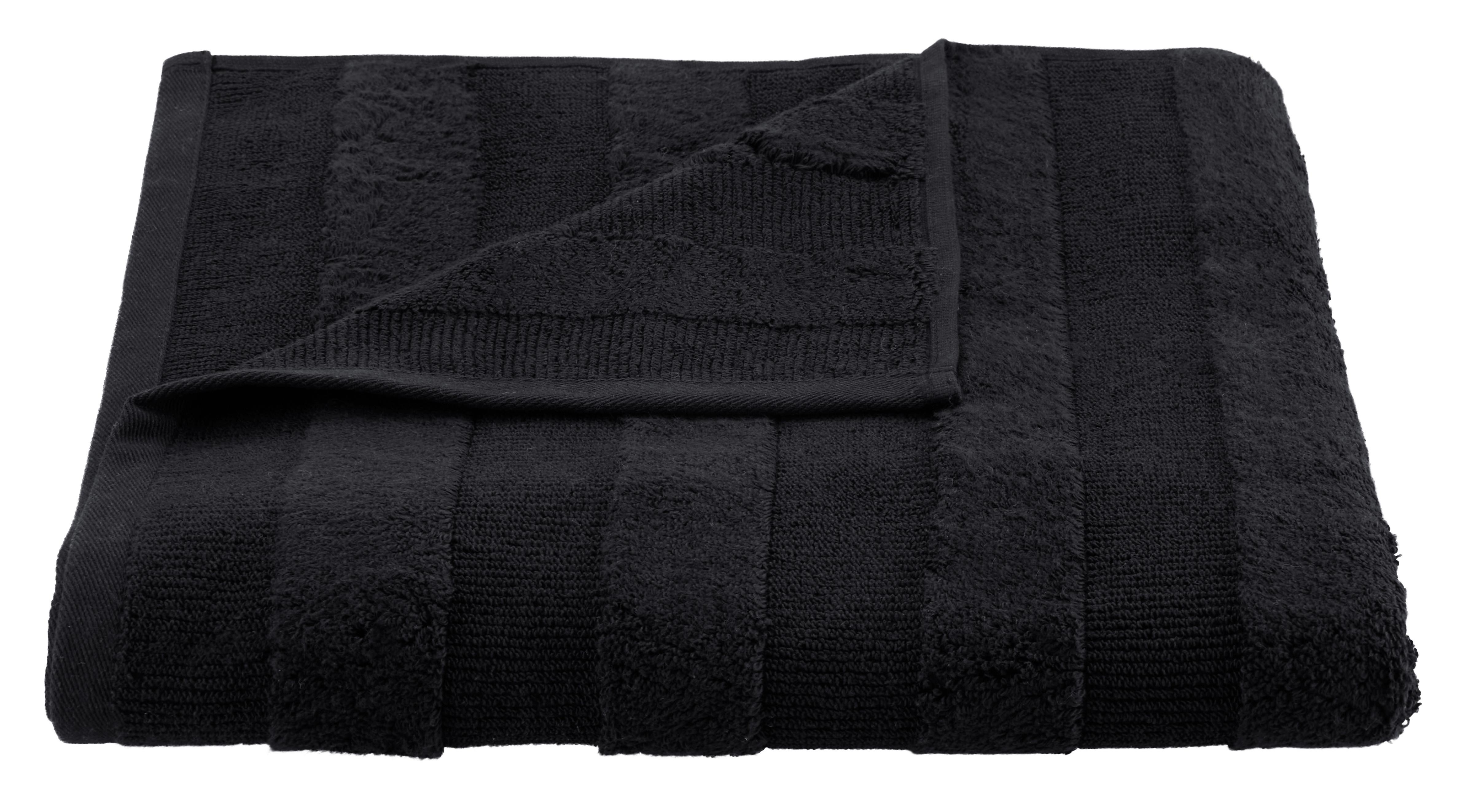 Törölköző Chris - Fekete, Textil (70/140cm) - Premium Living