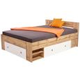 Postelja Azurro - bela/hrast sonoma, Moderno, leseni material (204/75/145cm) - Mömax modern living Postelja Azurro - bela/hrast sonoma, Moderno, leseni material (204/75/145cm) - Mömax modern living