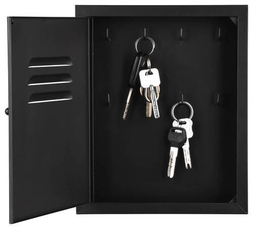 Schlüsselkasten Alicia in Schwarz - Schwarz, LIFESTYLE, Metall (23/28/5cm) - Mömax