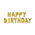 Balon Cu Aer Happy Birthday - auriu, plastic (16,5/22cm) - Modern Living Balon Cu Aer Happy Birthday - auriu, plastic (16,5/22cm) - Modern Living