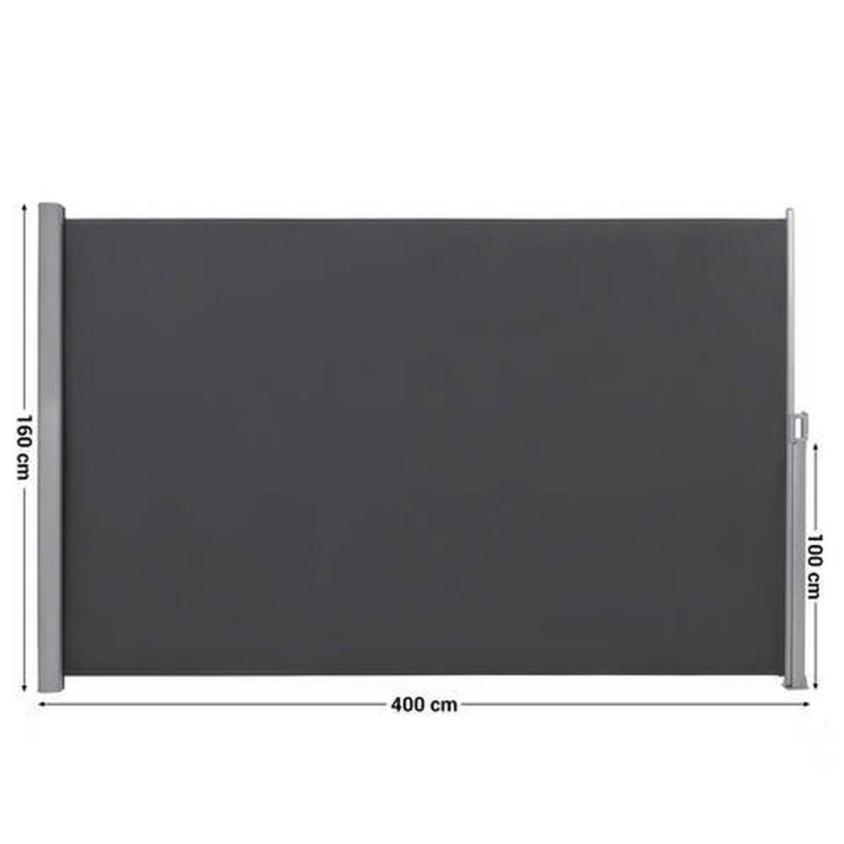 Markise Grau ca. 400x160 cm - Grau, Basics, Textil/Metall (400/160cm) - Modante