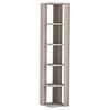 Eckregal NATI Beige ca. 34x161x34 cm - Beige, Design, Holzwerkstoff (34/161/34cm) - Livetastic