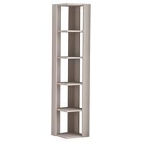 Eckregal NATI Beige ca. 34x161x34 cm - Beige, Design, Holzwerkstoff (34/161/34cm) - Livetastic