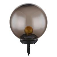 Solarna Svetilka Glow, S Sijalko - siva/črna, Basics, umetna masa (25/38,5cm) - Globo
