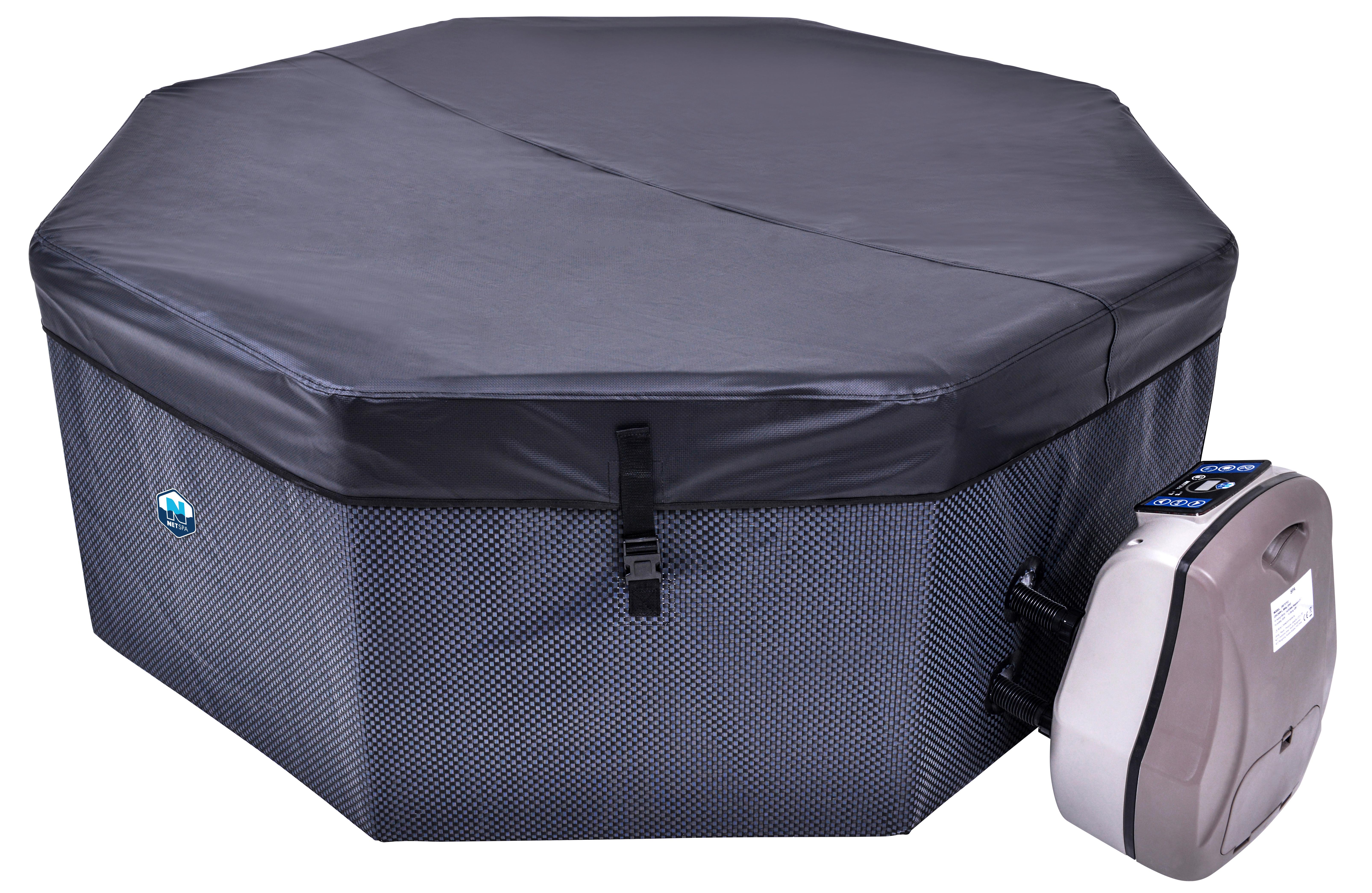 Whirlpools Netspa Octopus ca. 193x73 cm Metall/Kunst. - Schwarz, Basics, Kunststoff/Metall (193/73cm) - Atrigo