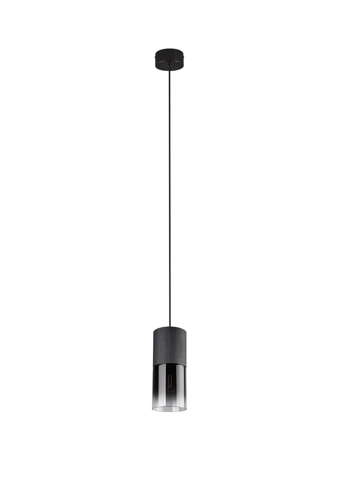Hängeleuchte Robin in Schwarz max. 28 Watt - Schwarz, Design, Glas/Metall (10/23-150cm) - Trio Leuchten