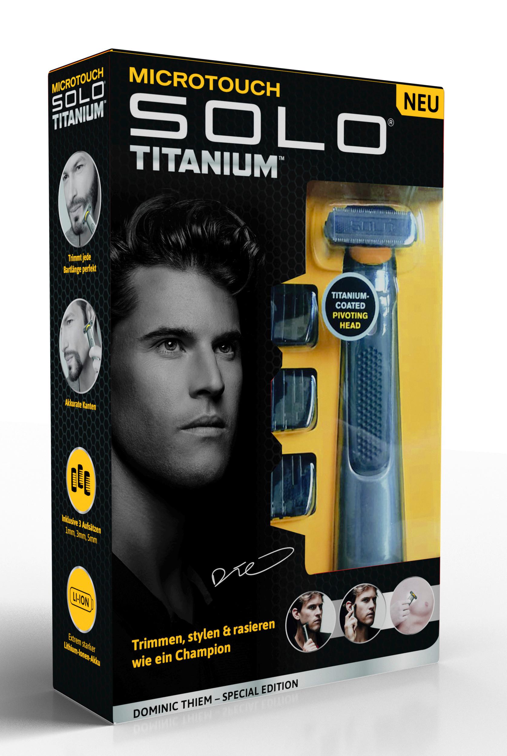 Precíziós Borotva És Trimmelő Microtouch Titanium Solo - műanyag/fém - Mediashop