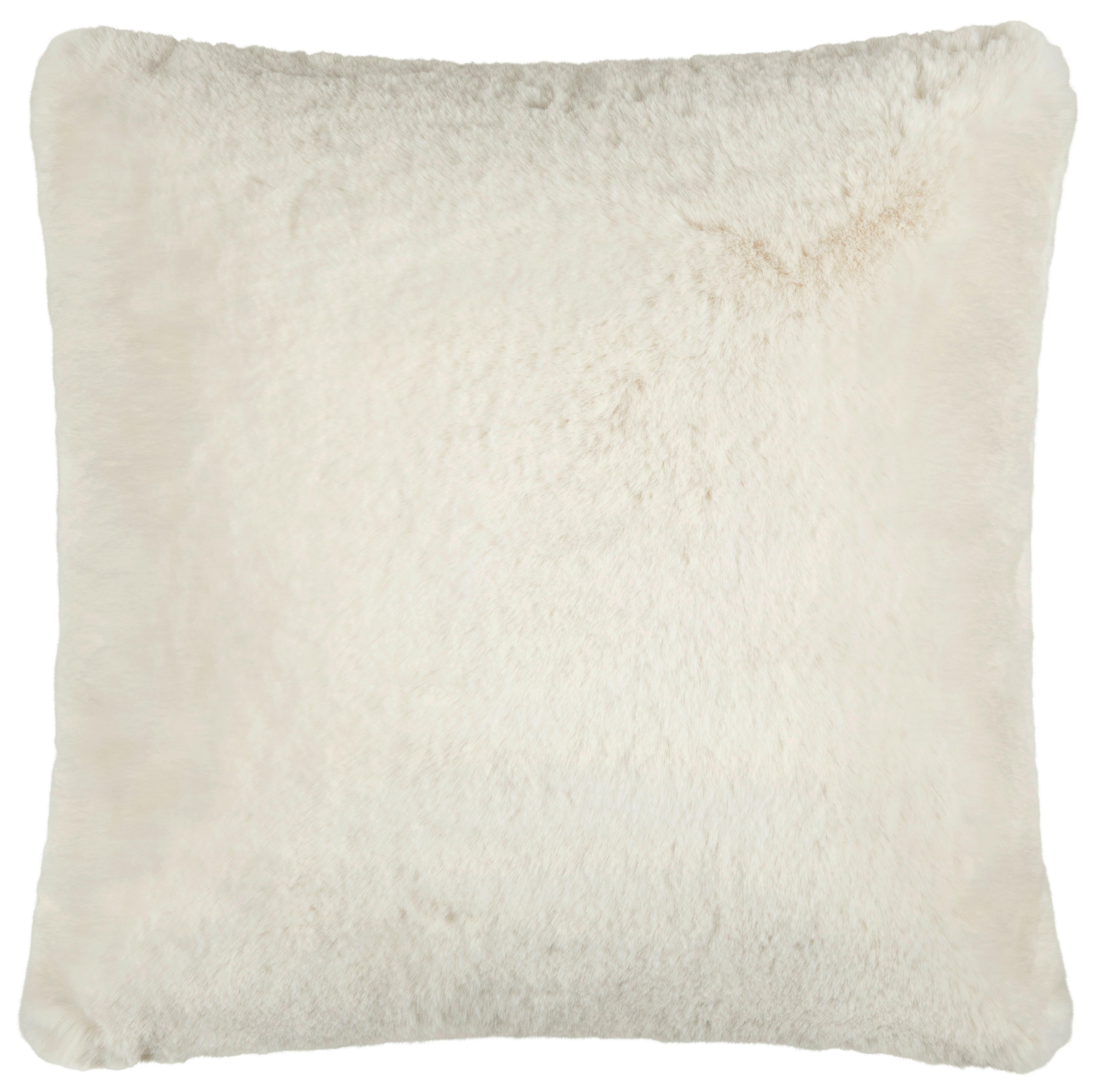 Krznena Blazina Liz - bela, Moderno, tekstil (45/45cm) - Premium Living