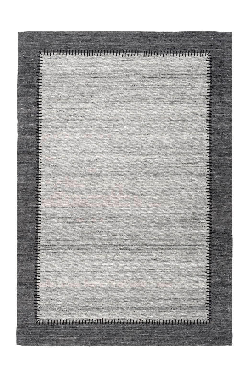 FLACHWEBETEPPICH PHOENIX 310 GRAU / ANTHRAZIT - Anthrazit/Grau, Konventionell, Textil (120/170cm) - Kayoom