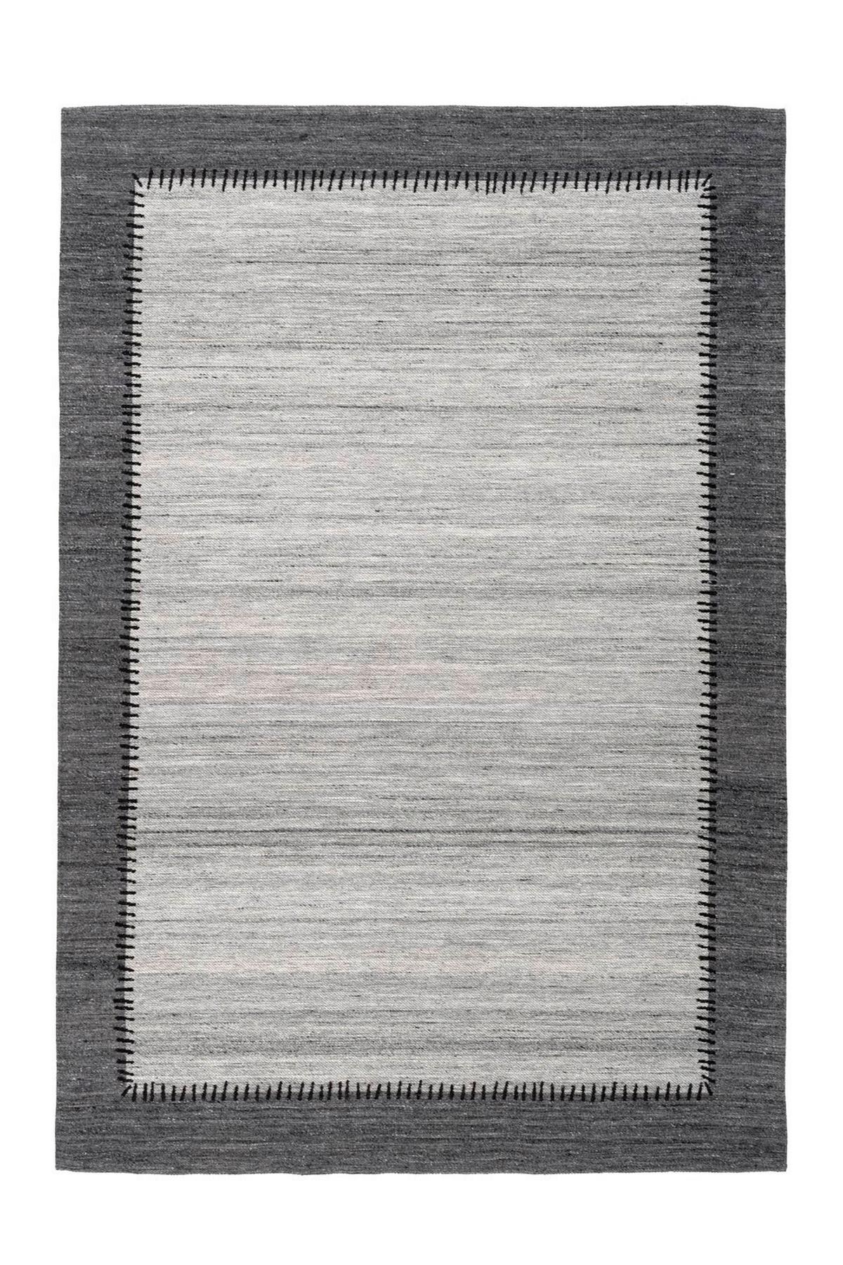 FLACHWEBETEPPICH PHOENIX 310 GRAU / ANTHRAZIT - Anthrazit/Grau, Konventionell, Textil (120/170cm) - Kayoom