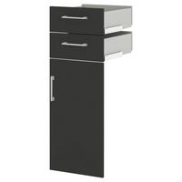 Tür Big Profi Office Anthrazit - Anthrazit/Alufarben, Modern, Holzwerkstoff/Metall (38/104/40cm) - Mömax