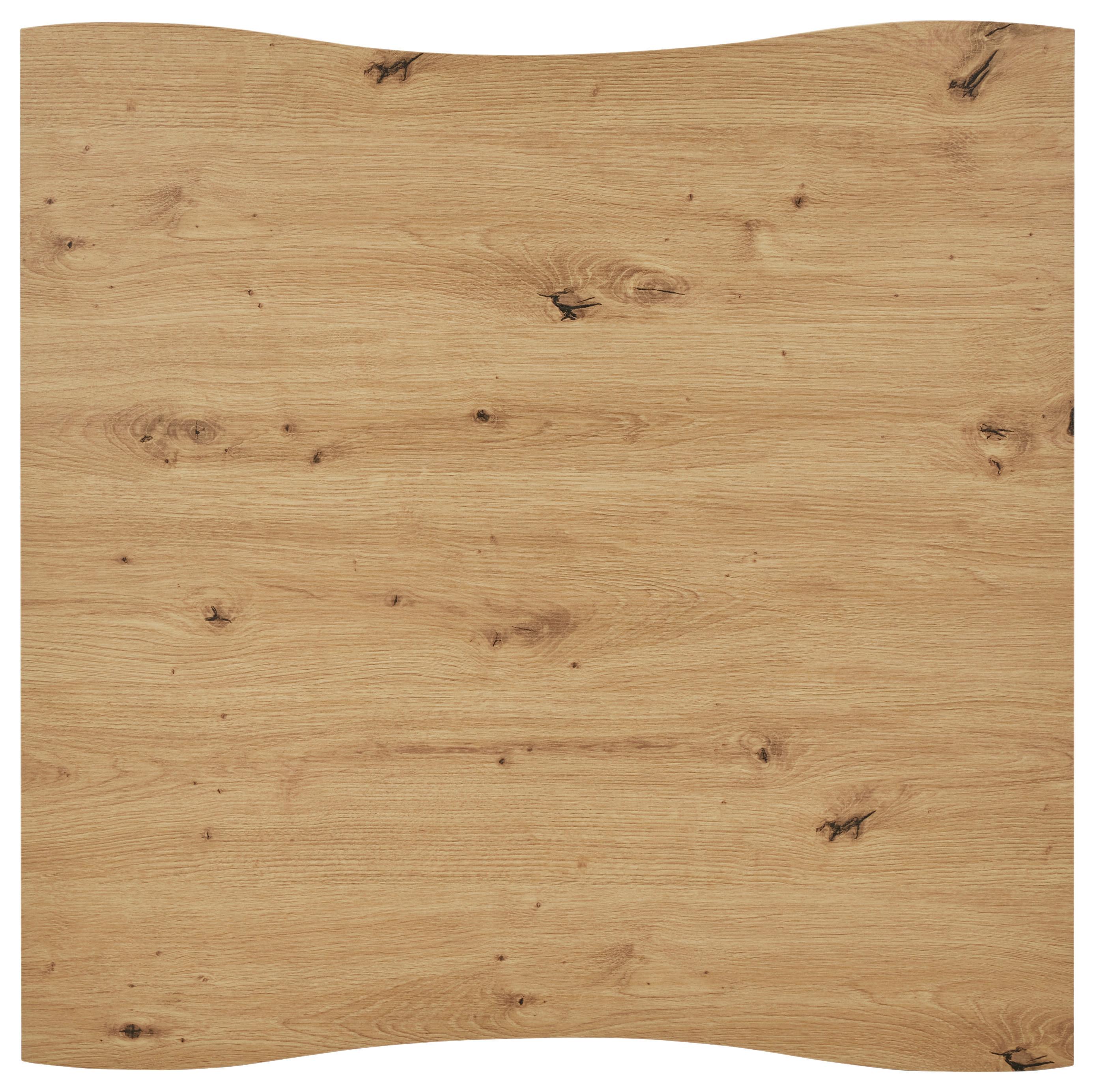 BARBORD STUARD 2 - svart/naturfärgad, Modern, metall/trämaterial (80/108/80cm) - Mömax