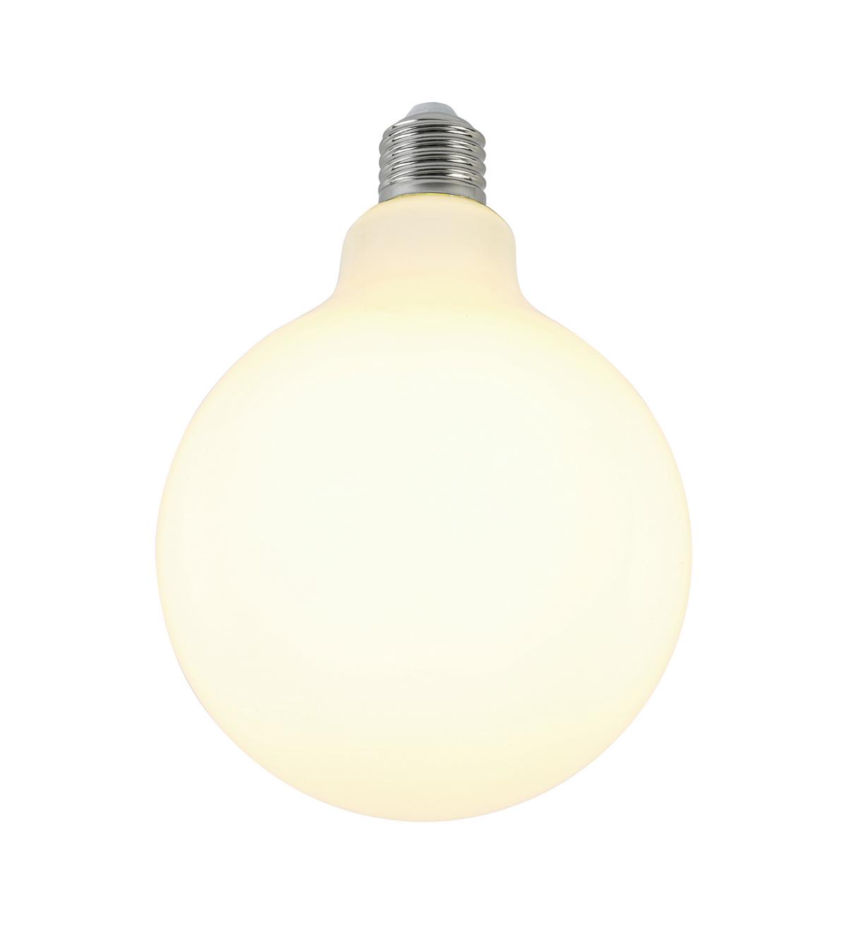 LED-Leuchtmittel Emop Weiss max. 8 Watt - Weiss, Romantik / Landhaus, Glas/Metall (12,5/17,7cm) - Mömax