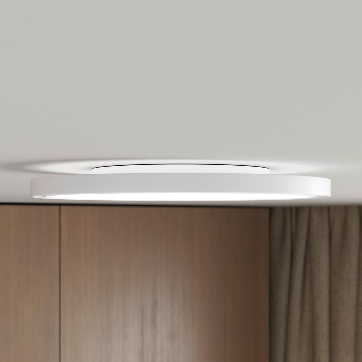 LAMPA SUFITOWA LED GIGA 8 *SBN* - biały, Basics, tworzywo sztuczne (29,3/2,8cm) - Novel