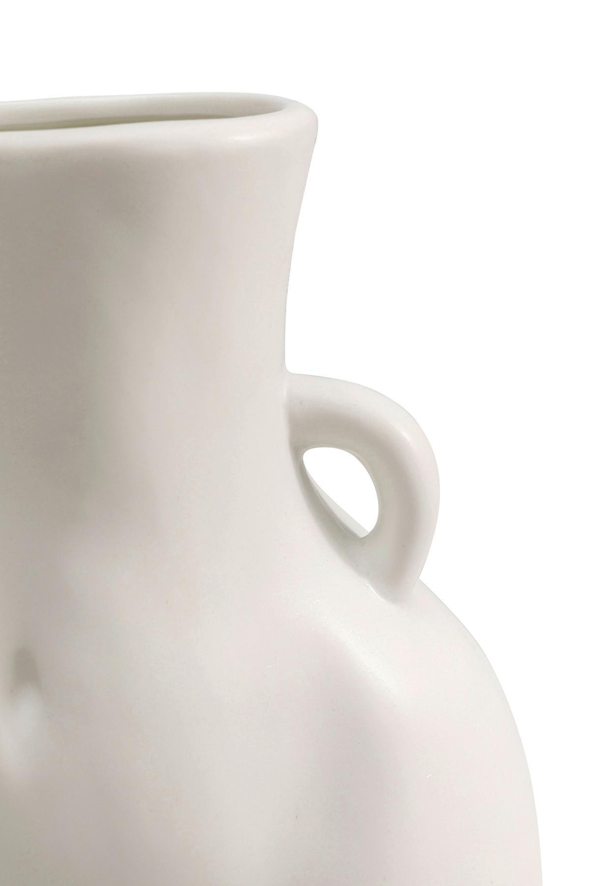 WAZON DONNA BIAŁY - biały, Design, ceramika (16/21/12cm) - Kare-Design