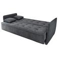 Sofa mit Schlaffunktion in Anthrazit 'Aron' - Anthrazit/Silberfarben, MODERN, Holzwerkstoff/Kunststoff (216/95/95cm) - Livetastic Sofa mit Schlaffunktion in Anthrazit 'Aron' - Anthrazit/Silberfarben, MODERN, Holzwerkstoff/Kunststoff (216/95/95cm) - Livetastic