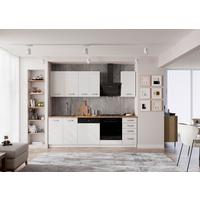 Blok Kuhinja Eko - boja hroma/boja hrasta, Moderno, pločasti materijal/plastika (240/218/60cm) - Modern Living