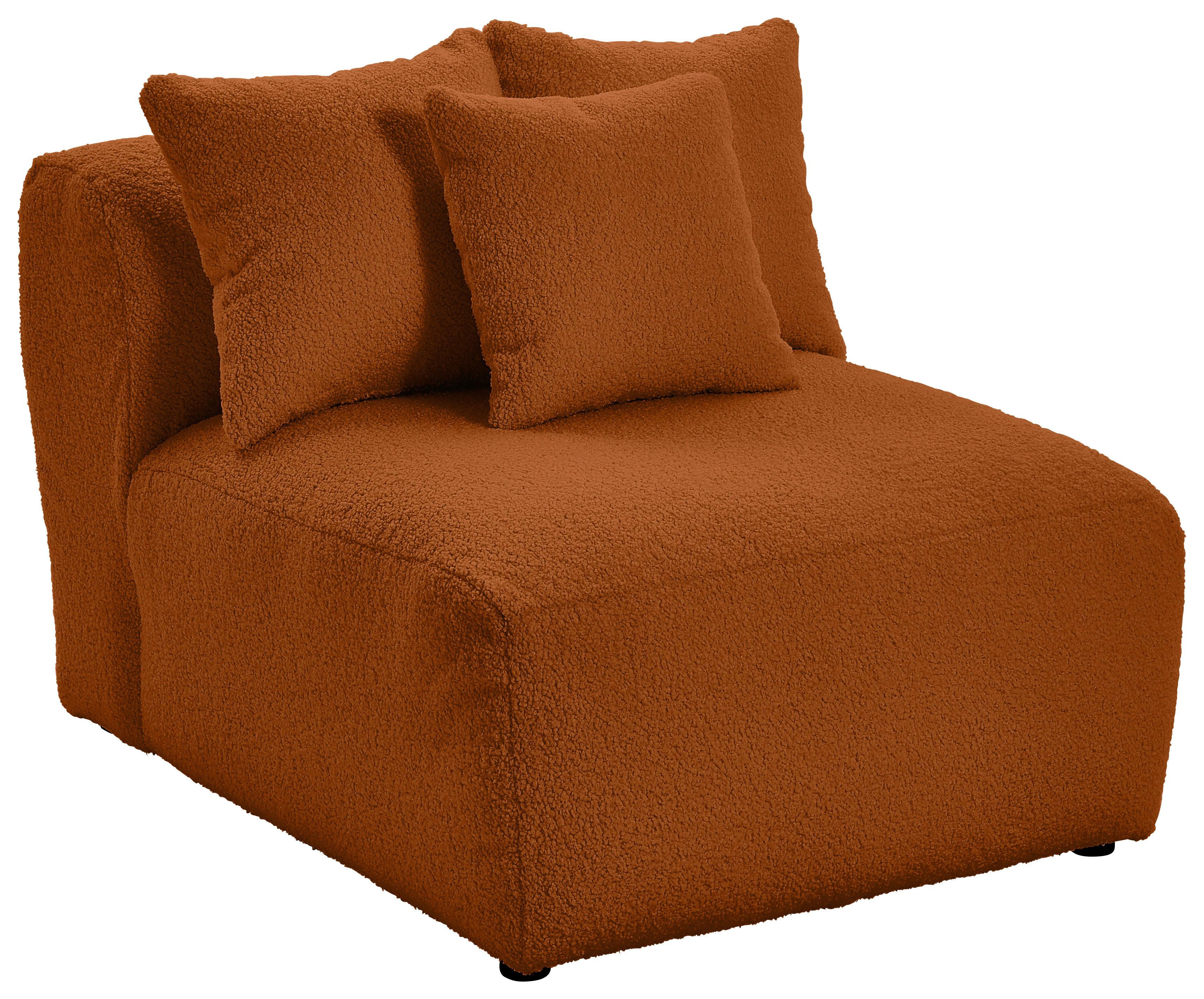 Modul Sofaelement Bloom Rostfarben - Rostfarben, Trend, Textil (85/70/122cm) - Livetastic