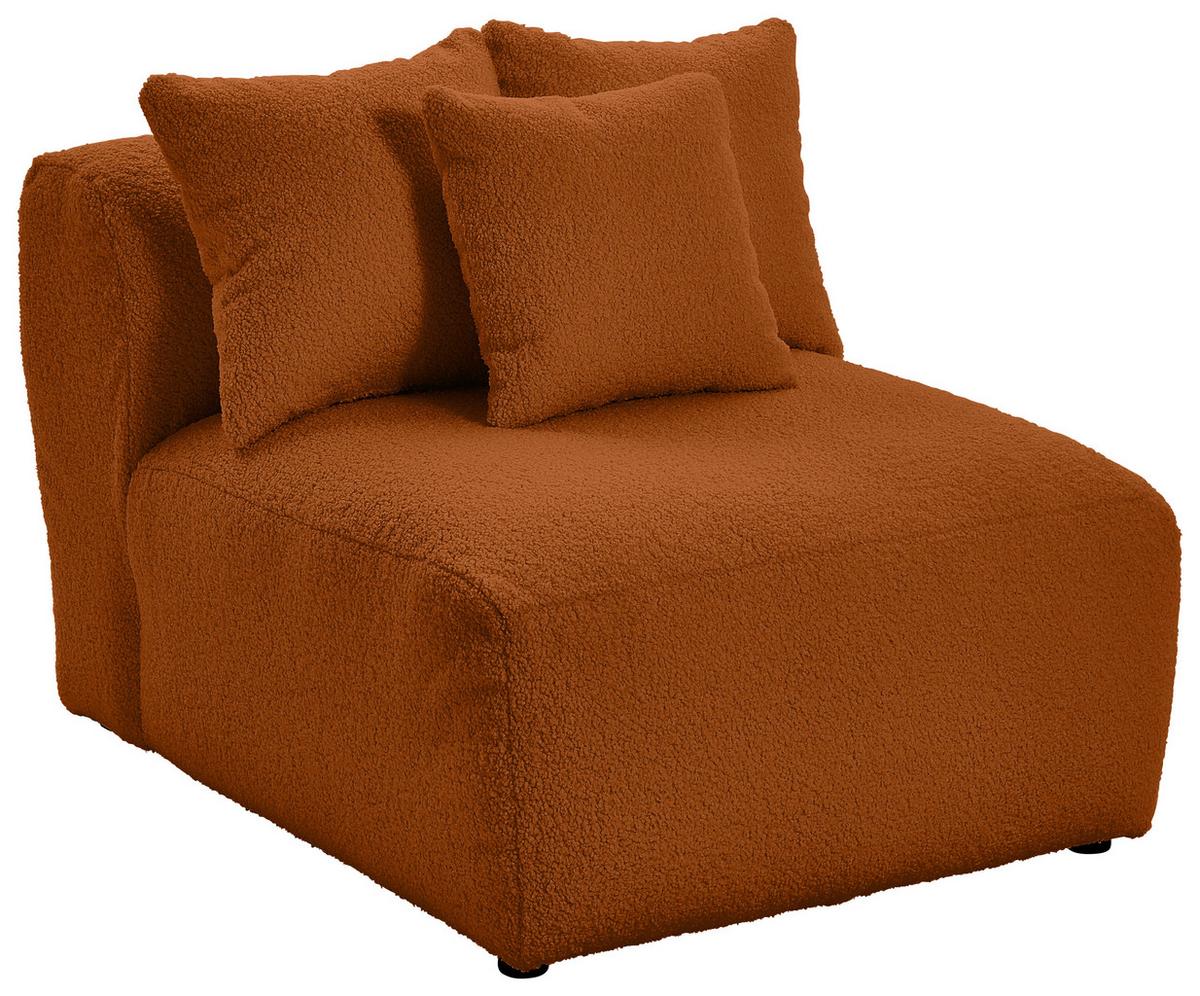 Modul Sofaelement Bloom Rostfarben - Rostfarben, Trend, Textil (85/70/122cm) - Livetastic