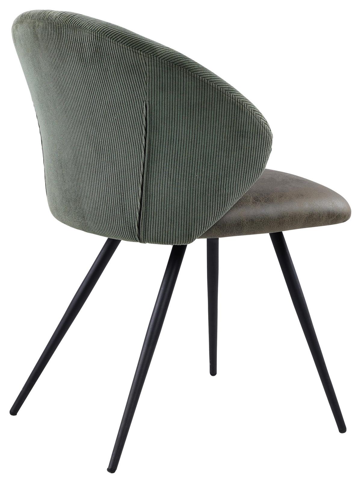 KRZESŁO OCTOPUS - zielony/czarny, Modern, metal/tkanina (57/80,5/62cm) - MID.YOU