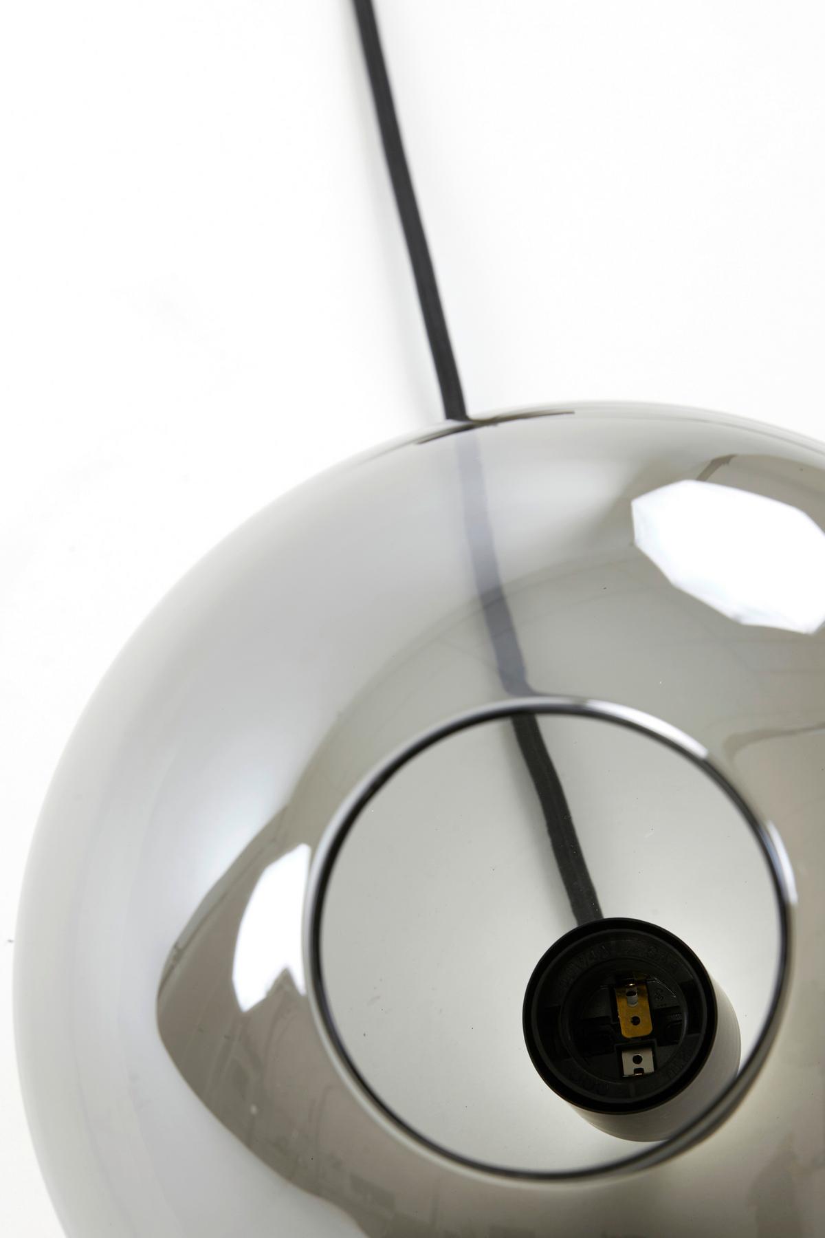 LAMPA WISZĄCA SUBAR - szary, Design, szkło (30/28cm) - Light & Living