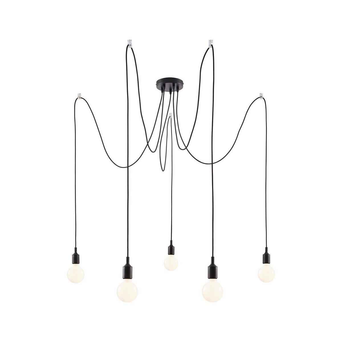 Hängeleuchte Ketil in Schwarz max. 60 Watt - Schwarz, Basics, Metall (15,0/200,0cm) - Paulmann