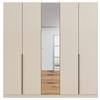 DULAP USI ROTATIVE ALABAMA - argintiu/culoare lemn stejar, Modern, material pe bază de lemn (226/229/54cm) - Modern Living