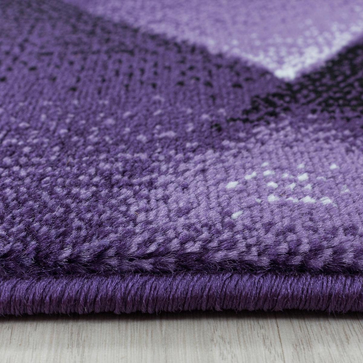 Webteppich Costa Lila ca. 80x250cm - Lila, Design, Textil (80/250cm)