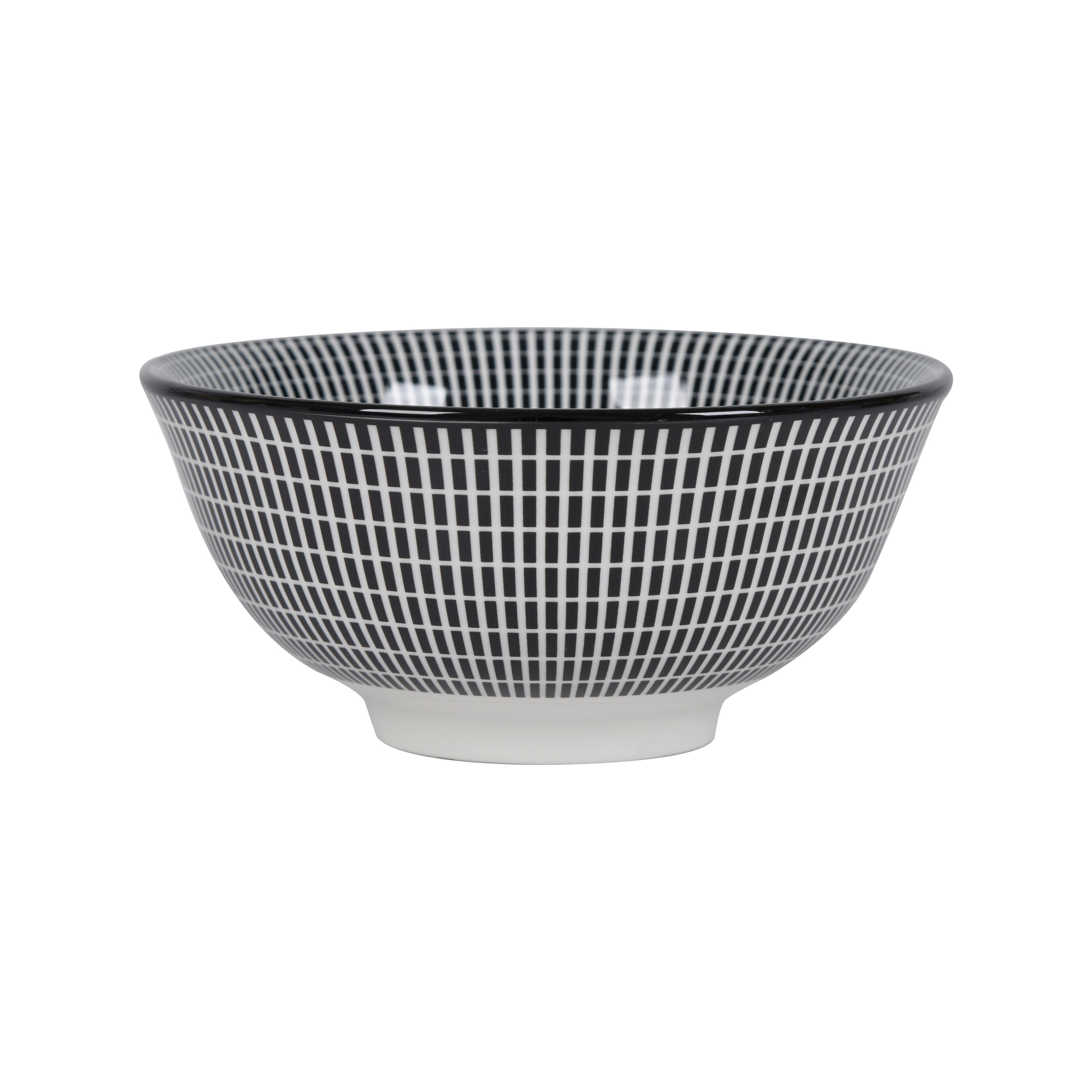FRUKOSTSKÅL SHIVA - vit/svart, Lifestyle, keramik (15,5/7cm) - Mömax
