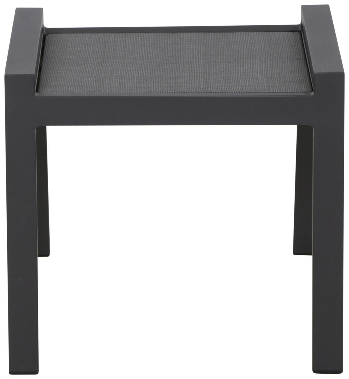 Gartenhocker Savona ca. 58x46,5x50 cm Anthrazit - Anthrazit, MODERN, Kunststoff/Metall (58/46,5/50cm) - Siena Garden