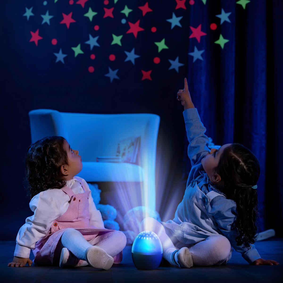 LAMPKA NOCNA DZIECIĘCA STARLINO - biały, Basics, tworzywo sztuczne (10,2/15,5/10,2cm) - Reer