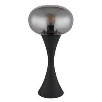 Stolna Svjetiljka Sivo Crna Boja - siva/crna, Design, staklo/metal (18/36,9cm) - Globo