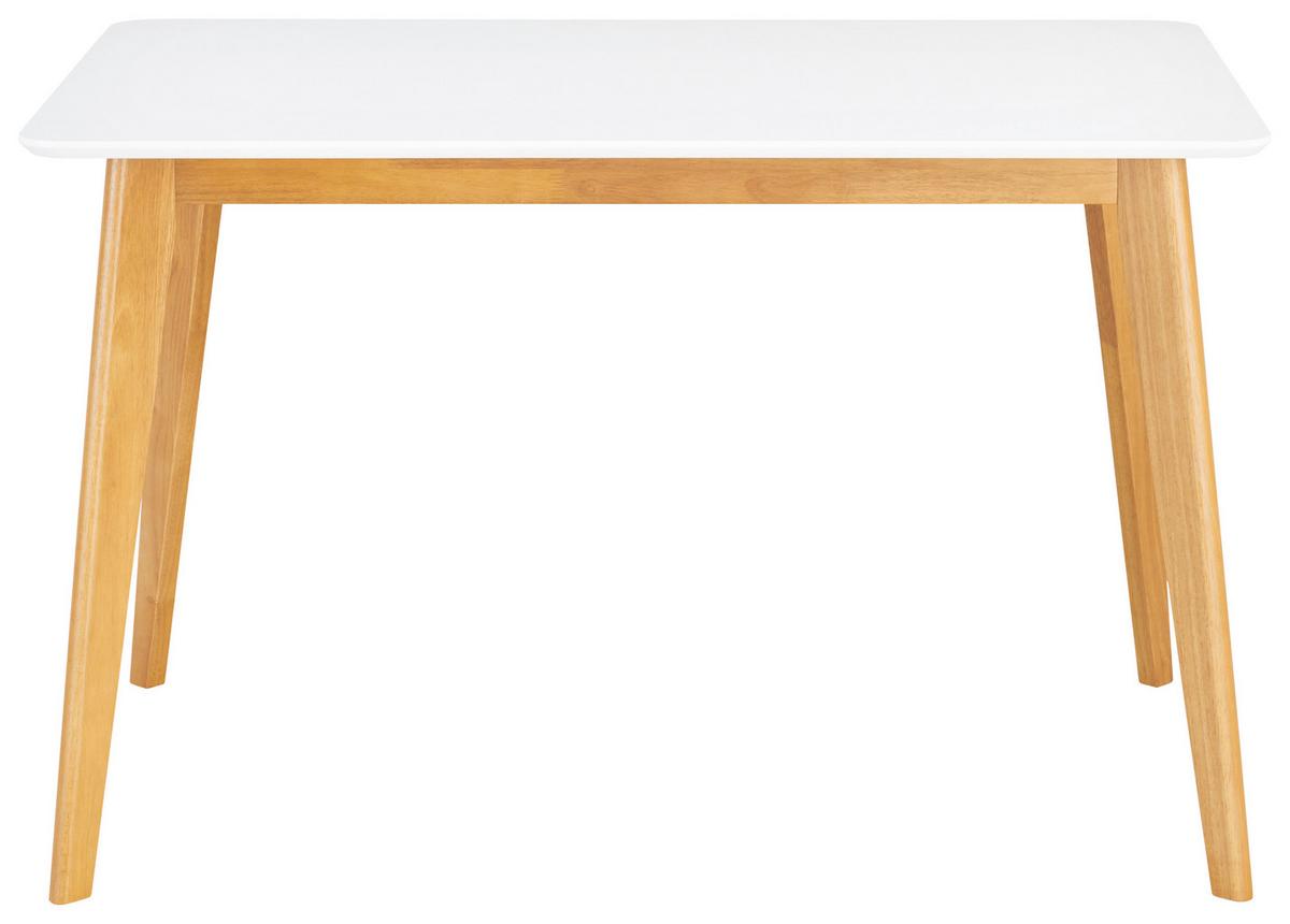 STÓŁ DO JADALNI ASTRID - kolor dębowy/biały, Design, drewno (120/80/76cm) - Livetastic