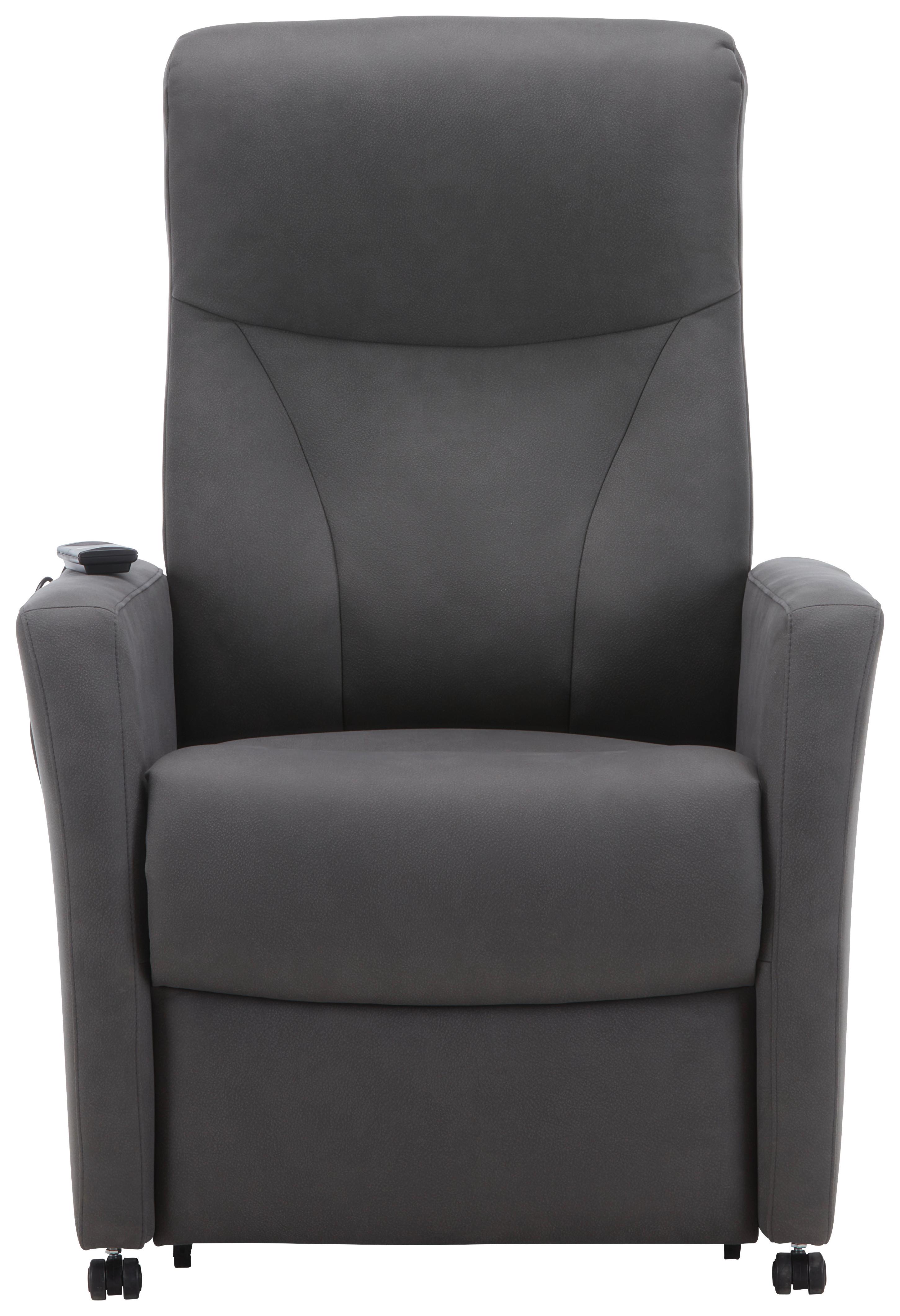 Relaxsessel Times in Graphitfarben - Graphitfarben, MODERN, Textil (76/110/80cm) - Premium Living