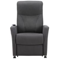 Relaxsessel Times in Graphitfarben - Graphitfarben, MODERN, Textil (76/110/80cm) - Premium Living