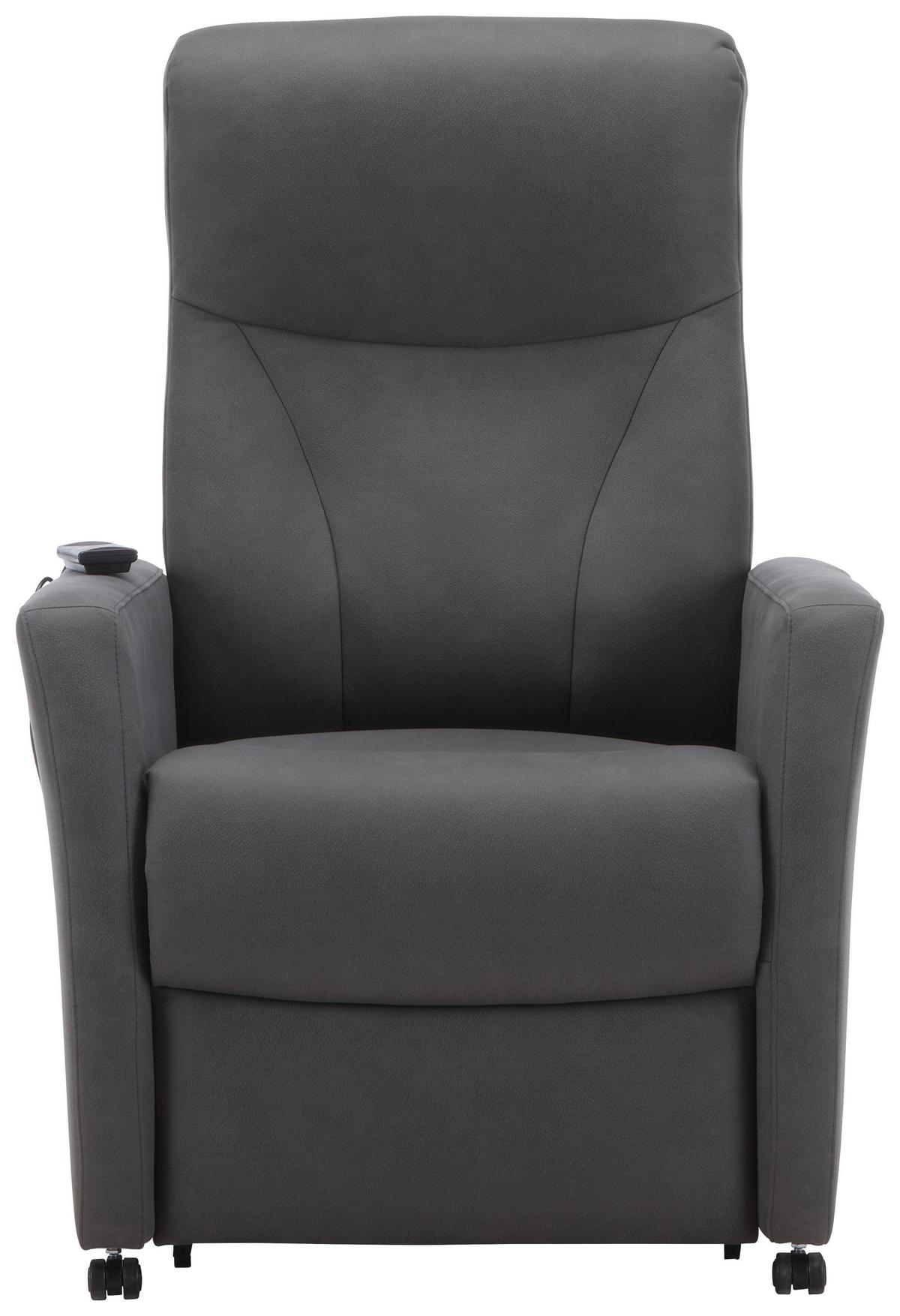 Relaxsessel Times in Graphitfarben - Graphitfarben, Modern, Textil (76/110/80cm) - Premium Living